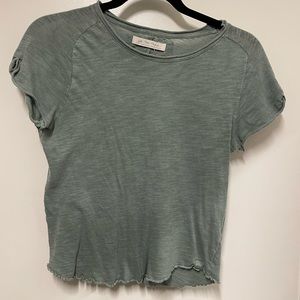 Free People be my baby tshirt in washed army. Size small.
